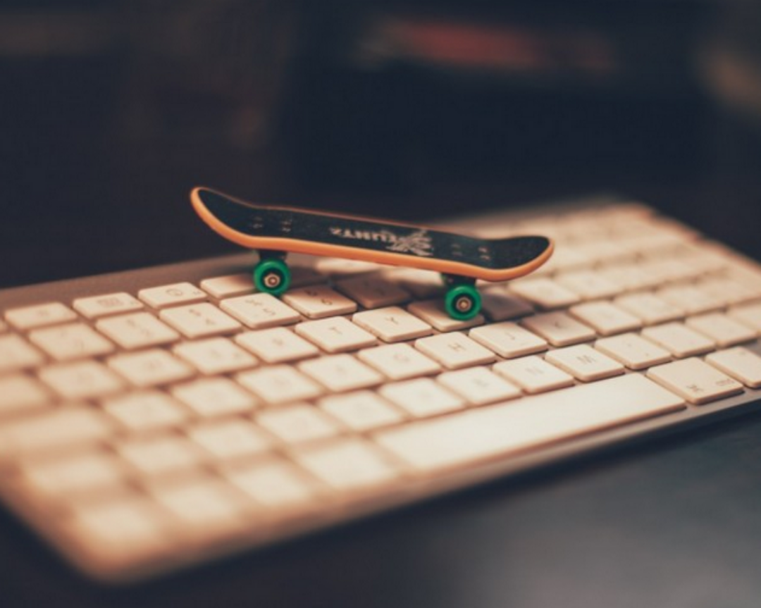 keyboard and skate